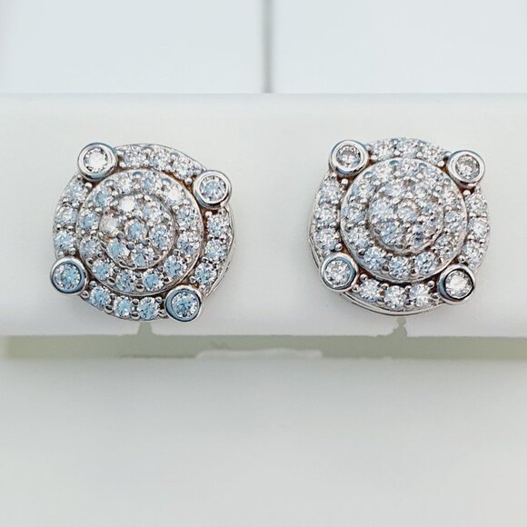 925 Sterling Silver Cubic Zirconia Earrings, U19254780 - Picture 4 of 11